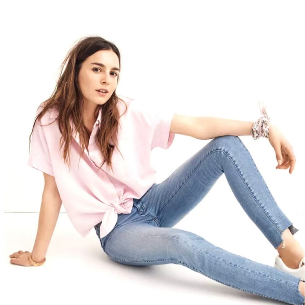 Madewell 9" High Rise Skinny Seamed Step-Hem Edition Jeans Size 25